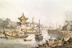 The Grand Canal, China by William Alexander