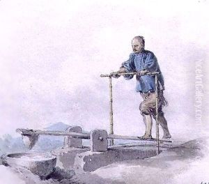 Chinese Labourer at Work