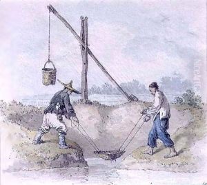 Chinese Labourers Collecting Water