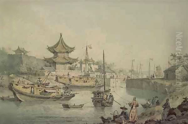 Barges of Lord Macartney's Embassy to China - view 1