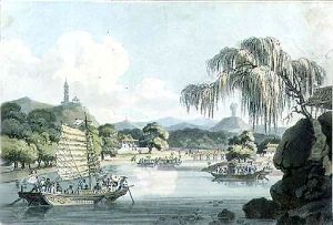 View in the Eastern Side of the Imperial Park at Gehol, plate 4 from 'Travels in China'