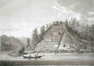 Village of the Friendly Indians at the entrance of Bute's Canal