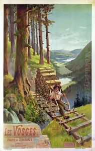 Poster advertising Les Vosges Poster advertising Les Vosges