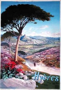 Poster advertising Hyeres, Provence Poster advertising Hyeres, Provence