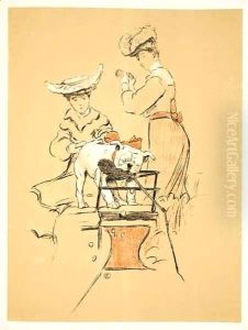 Tug of War, From 'A Gay Dog, Story of a Foolish Year' by Cecil Charles Aldin