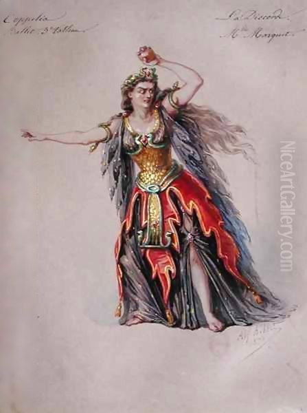 Costume Design for Discord in the Ballet 'Coppelia' by Leo Delibes (1836-91) - view 1