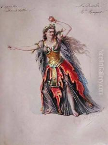 Costume Design for Discord in the Ballet 'Coppelia' by Leo Delibes (1836-91)
