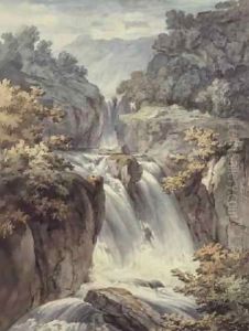 The Waterfall by Johann Ludwig Alberli