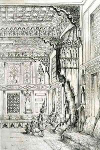 Islamic and Moorish design for a door tapestry by Jean Francois Albanis de Beaumont