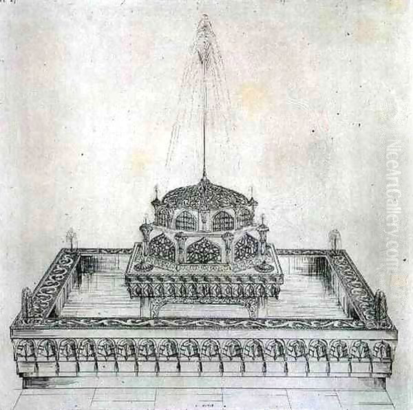 Fountain of the Kiosk of Hussein Pacha, on the Bosphorus, from 'Art and Industry' - view 1