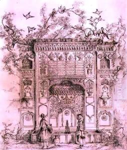 Ornamental Fountain, near the Galata Tower in Constantinople, from 'Art and Industry' by Jean Francois Albanis de Beaumont