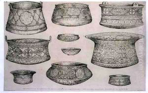 Designs for Arab and Persian Bowls and Basins, from 'Art and Industry' Designs for Arab and Persian Bowls and Basins, from 'Art and Industry'