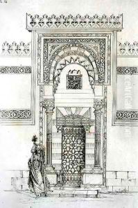 Entrance to the Dervish Convent, in Cairo, from 'Art and Industry' by Jean Francois Albanis de Beaumont
