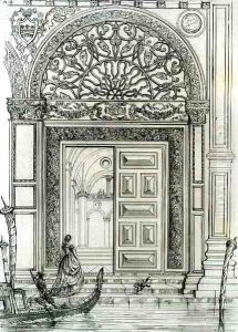 Waterside Entrance to the Ducal Palace, in Venice