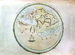 Map of the world by Abu Muhammad Al-Idrisi or Edrisi