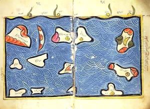 The Indian Ocean, from an atlas by Abu Muhammad Al-Idrisi or Edrisi