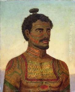 Man of the island of Nukahiwa (Nuka Hiva), Marquesas group by H Ainsworth