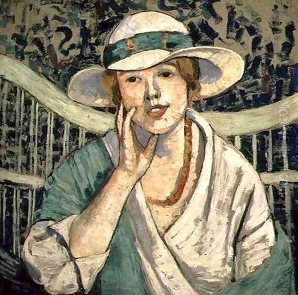 The White and Green Hat - view 1