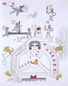 Illustration from 'Antiquities of Mexico' 4 by Agostino Aglio