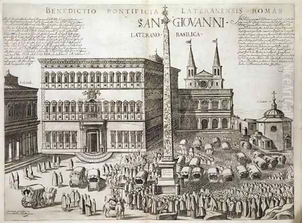 Dedication of the Obelisk in front of the Basilica of San Giovanni Laterano - view 1
