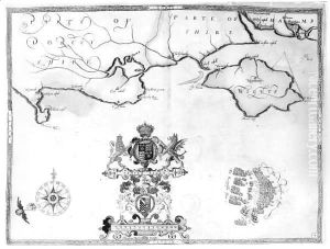 Map No.7 showing the route of the Armada fleet Map No.7 showing the route of the Armada fleet