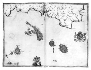 Map No.3 Showing the route of the Armada fleet