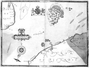Map No.10 showing the route of the Armada fleet Map No.10 showing the route of the Armada fleet