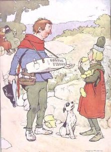 Simple Simon met a Pie Man from 'My Nursery Story Book' by Frank Adams
