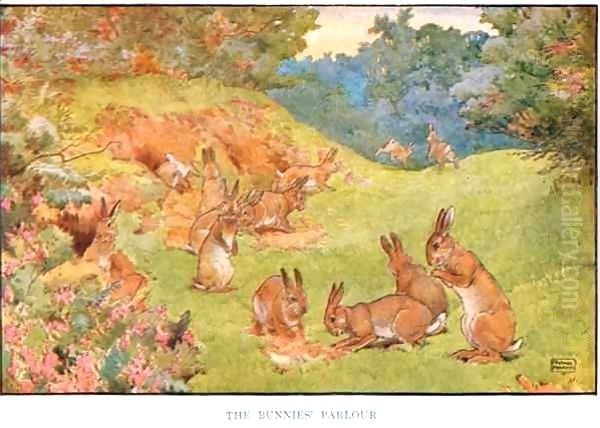 The Bunnies Parlour, illustration from 'Country Days and Country Ways' - view 1