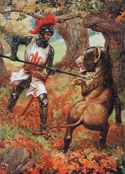 'Sir Calidore and the Blatant Beast' from 'The Faery Queen' - view 1