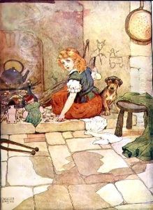 Little Polly Flinders from 'My Nursery Story Book' by Frank Adams