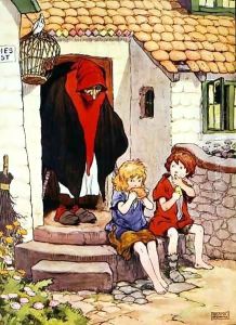 Illustration from 'The Beautiful Book of Nursery Rhymes, Stories and Pictures' 3 by Frank Adams
