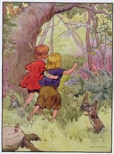 Hansel and Gretel, illustration from 'The Beautiful Book of Nursery Rhymes, Stories and Pictures'