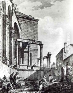 The Temple of Jupiter in the palace of Diocletian (245-313), Roman Emperor 284-305, at Split on the Dalmatian coast The Temple of Jupiter in the palace of Diocletian (245-313), Roman Emperor 284-305, at Split on the Dalmatian coast