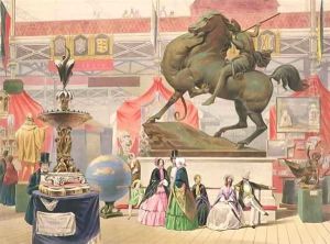 View of the East Nave of the Crystal Palace with Sculpture by John Absolon