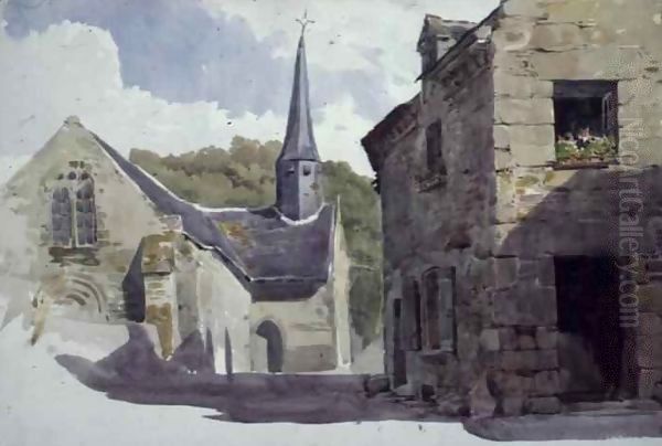 Church with a small steeple - view 1