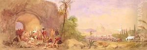 The discovery of Tipu's body at the Water Gate at Seringapatam by John Absolon