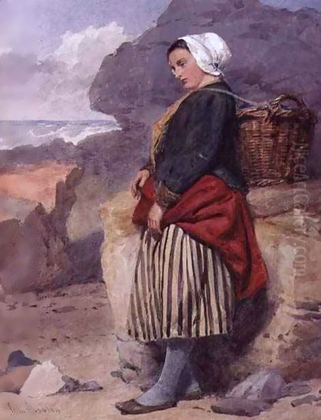 A Boulogne fisher-girl - view 1
