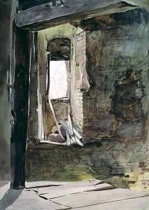 Interior of the windmill on the battlefield of Crecy