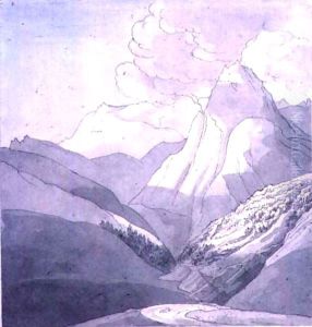 The Alps near the source of the Rhine