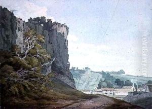 Part of Chepstow Castle, Monmouthshire by John White Abbott