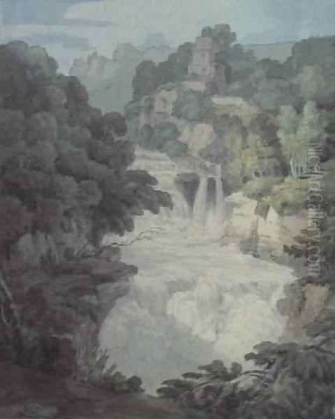 Corra Linn One of the Falls of the Clyde - view 1