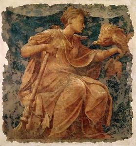 Hope, one of the three Theological Virtues by Niccolo dell' and Fontana, Alberto Abate