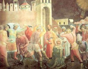 Stoning of Saint Stephen by Giusto Manzini Andrea di