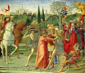 Christ carrying the Cross by Benvenuto Di Giovanni Guasta