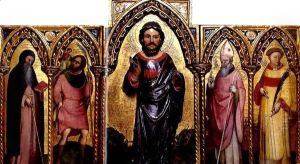 Saint James and Saints by Blaz Jurjev Trogiranin