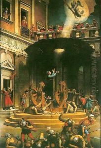 Martyrdom of St Catherine of Alexandria by Giuliano Bugiardini