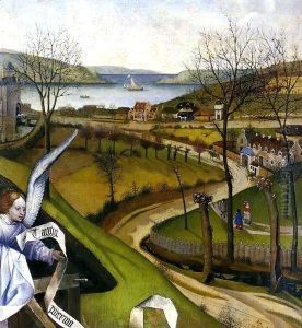 Nativity, detail 3 by Robert Campin