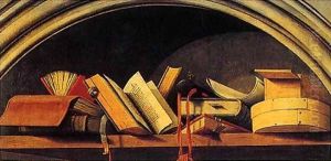 Books, fragment of Isaac by Barthelemy d' Eyck