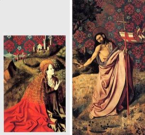 Annunciation Triptych 2 by Barthelemy d' Eyck